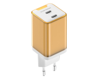 Silver Monkey Ładowarka sieciowa GaN 65W 2x USB-C Yellow - 1266246 - zdjęcie 4